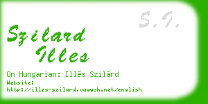 szilard illes business card