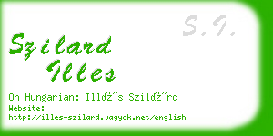 szilard illes business card